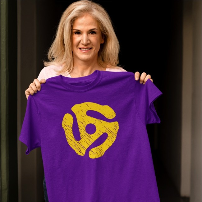 Super 70S Sports Store 45 Record Adapter T-Shirt