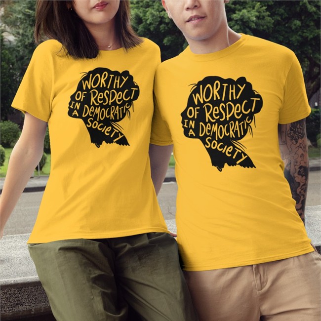 Worthy Of Respect In A Democratic Society Long Sleeve Vicky Miller Limited Edition Worthy Of Respect In A Democratic Society Shirt