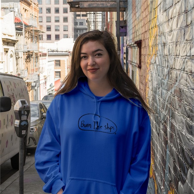 Burn The Ships Crewneck Sweatshirt Breakingt The San Diego Baseball Collection The San Diego Baseball Collection BreakingT Burn The Ships T Shirt