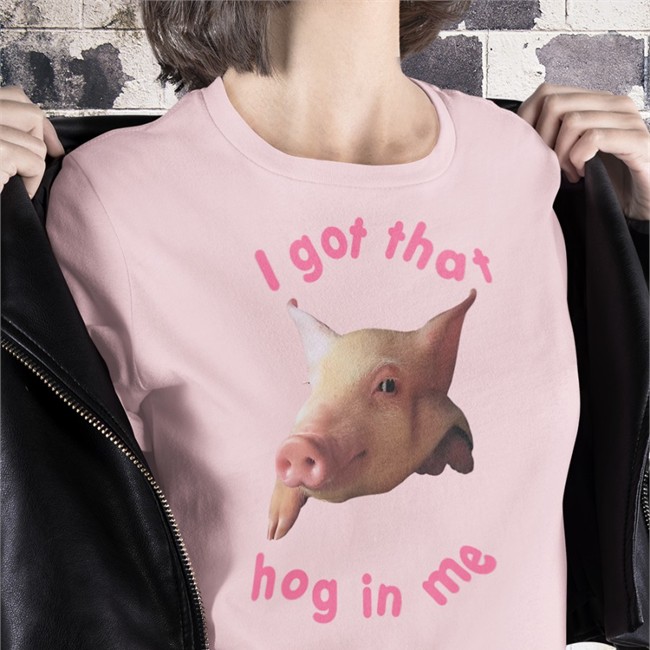 I Got That Hog In Me Cap Pig Pink I Got That Hog In Me Tee Shirts That Go Hard Light Pink