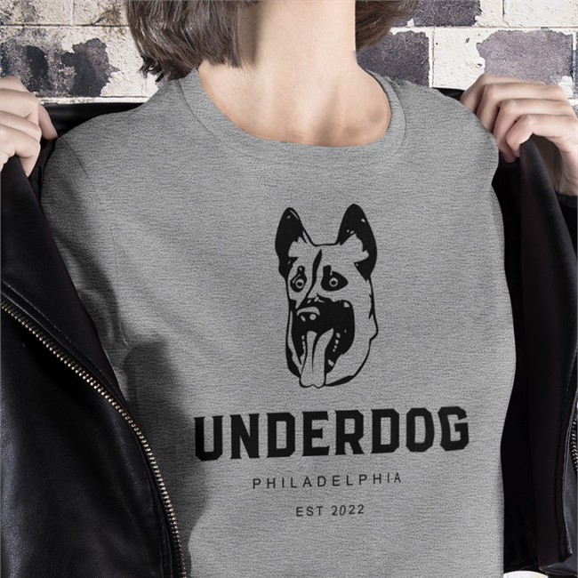 Jason Kelce Underdog Philadelphia Est 2022 Tee Shirt John Clark JClarkNBCS Underdog Philadelphia Est 2022 Shirt