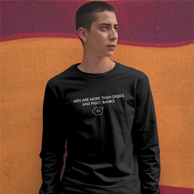 Men Are More Than Diqks And Piggy Banks T Shirt Black Men Are More Than Diqks And Piggy Banks Shirts