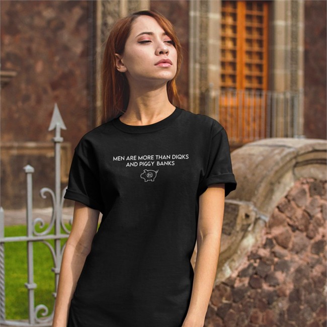 Men Are More Than Diqks And Piggy Banks Sweatshirt Black
