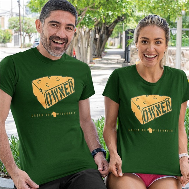 Campeche Collective Merch Green Bay Wisconsin Cheesehead Owner Tee Shirt Janet Wilson Ohhjanjan Green Bay Wisconsin Cheesehead Owner T Shirt Campeche Collective Merch