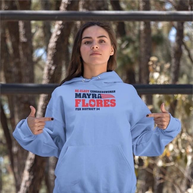 Angelina Tamez Re Elect Congresswoman Mayra Flores T Shirt America Flag Angelinatameztx