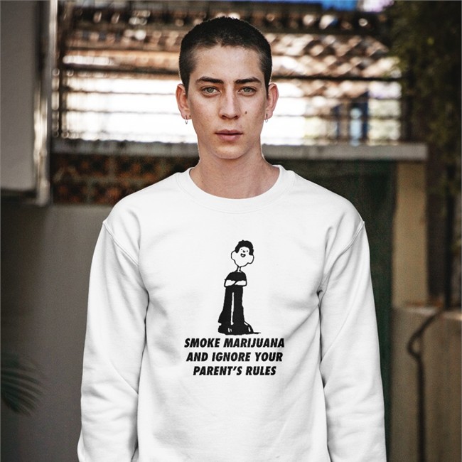 Goodshirts Merch Smoke Marijuana And Ignore Your Parent's Rules Shirt Shirts That Go Hard