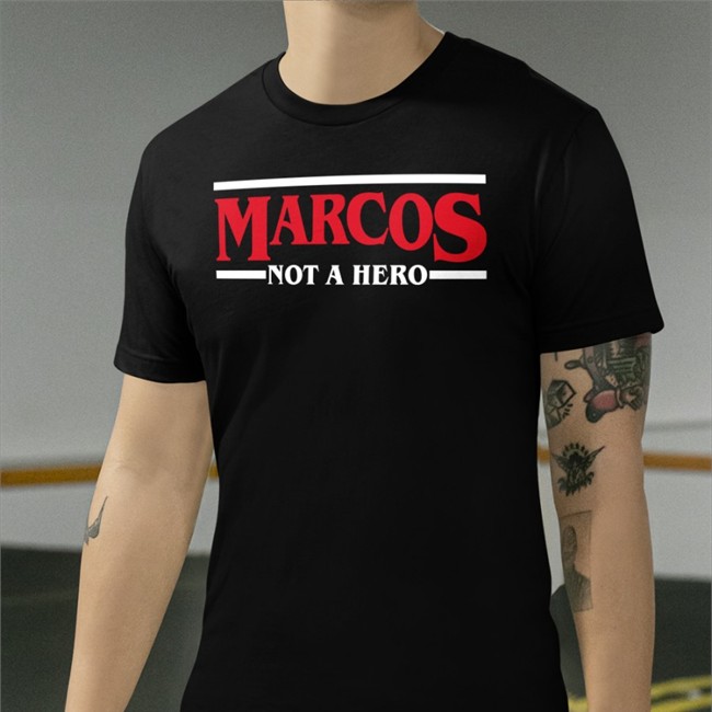 Marcos Not A Hero Long Sleeve Nico Quejano Nico Quejano Marcos Not A Hero T-Shirt
