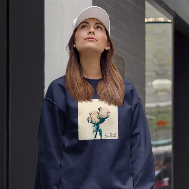 Benplattmusic Store Merch Ben Platt Rose Hooded Sweatshirt Top Benplattmusic Store Merch Ben Platt Rose Shirt Light Blue