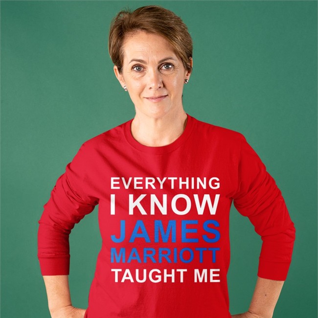 Everything I Know James Marriott Taught Me T Shirt Black Everything I Know James Marriott Taught Me T Shirt James Marriott JamesMarriottYT