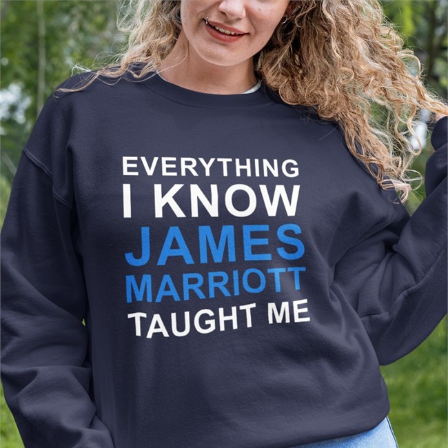 Everything I Know James Marriott Taught Me T Shirt Black Everything I Know James Marriott Taught Me Tee Shirt JamesMarriottYT