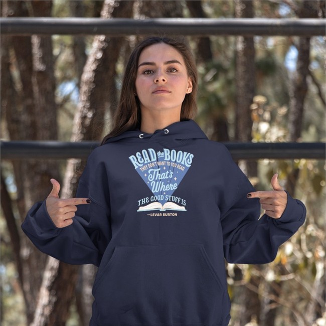 Out Of Print Merch LeVar Burton Read The Books They Don't Want You To Read That's Where The Good Stuff Is Shirt