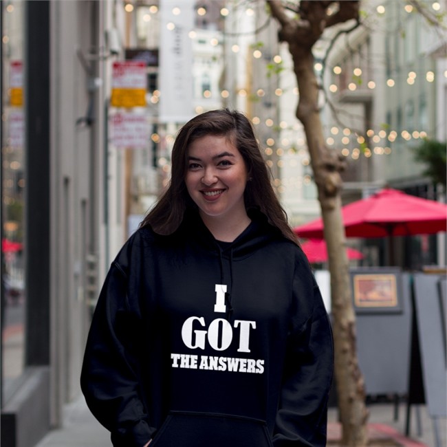 I Got The Answers Hoodies Daily Loud I Got The Answers Crewneck Sweatshirt Daily Loud