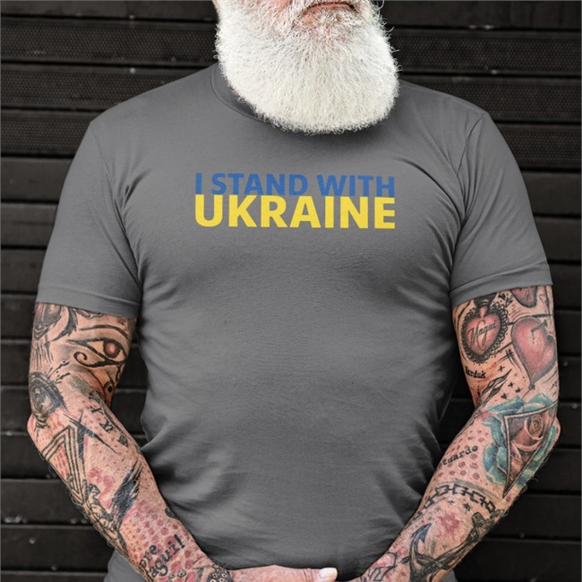 Republicans For Joe Biden Store I Stand With Ukraine Tee Shirt Republicans Against Trumpism Raheem J. Kassam