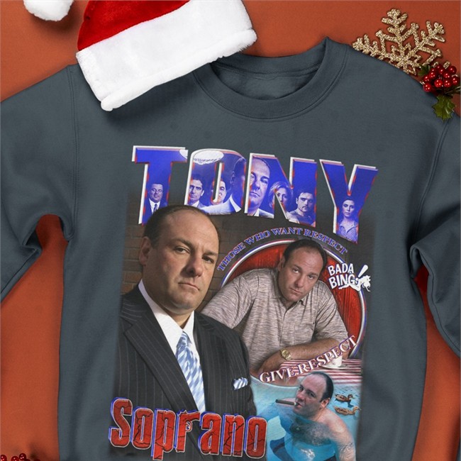 Tony Soprano Those Who Want Respect Give Respect Ofical Long Sleeve Black Sopranos Central OrangePeelbeef