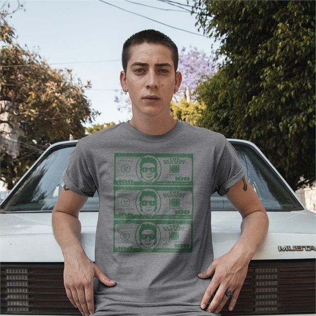 100 Dolla Bill Kirill T Shirt Sotastick Merch Ryan Hartman Michael Russo $100 T Shirt Grey