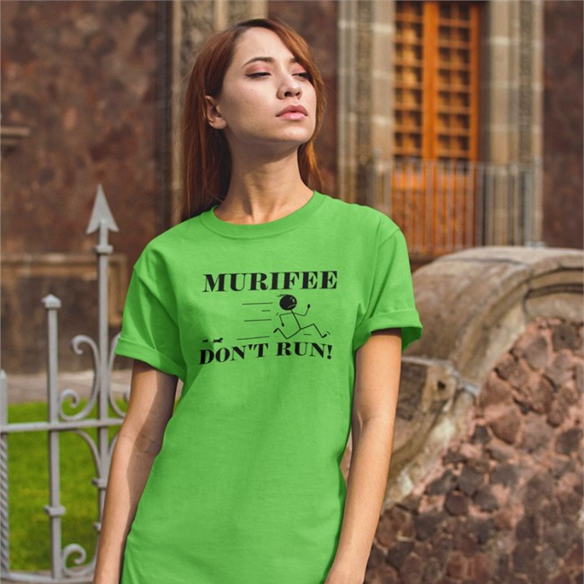 Murifee Don't Run Shirt White
