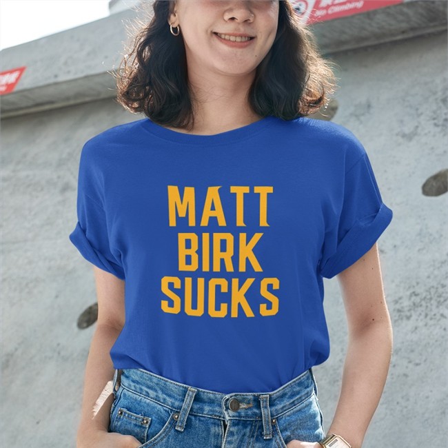 Matt Birk Sucks T Shirt Purple