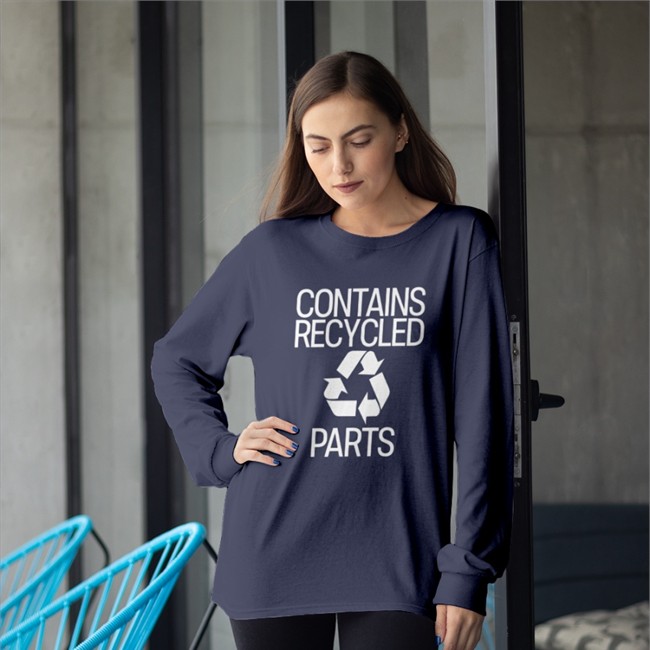 Contains Recycled Parts T Shirts Daddy Bones Upbeatskeletor