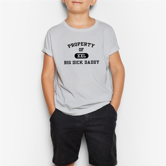 Weird Thrift Store Shirts Property Of Xxl Big Dick Daddy Long Sleeve Tee White Strangethrift