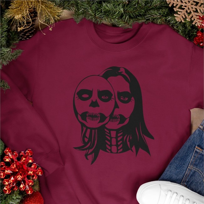 Lizzy Mcalpine Merch Skull Face Crewneck Sweatshirt Lizzymcalpine Lizzy Mcalpine Merch Skull Face Sweatshirt Lizzymcalpine