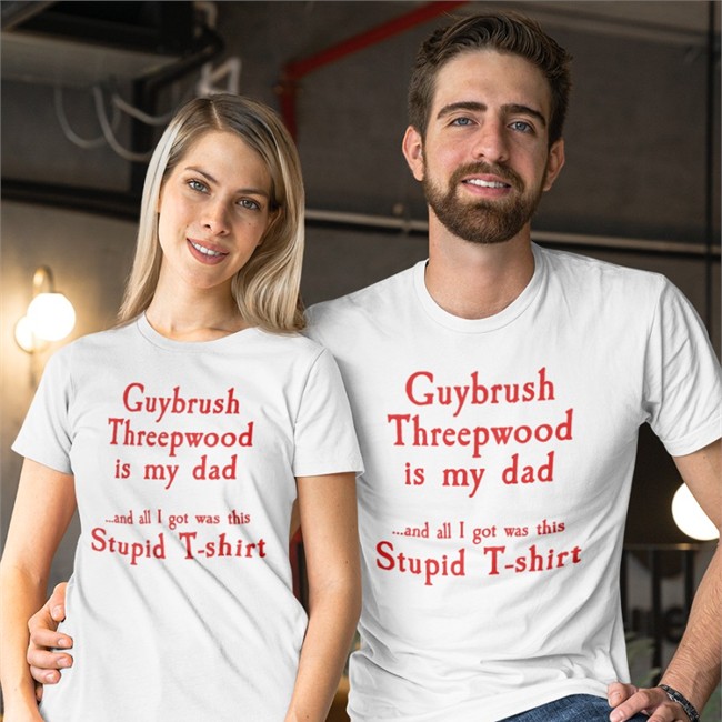 Guybrush Threepwood Is My Dad And All I Got Was This Stupid T-Shirt Tee Ron Gilbert Dominic Armato Ron Gilbert Guybrush Threepwood Is My Dad And All I Got Was This Stupid T-Shirt Shirt Dominic Armato