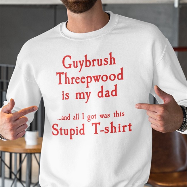 Guybrush Threepwood Is My Dad And All I Got Was This Stupid T-Shirt Tee Shirt Ron Gilbert Dominic Armato