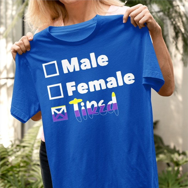 Mamunches Male Female Tired Hoodies Male Female Tired Tee