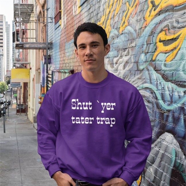 Shut Yer Tater Trap Shirt Black D0cshartens Shut Yer Tater Trap Shirt