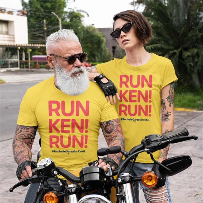 Run Ken Run T Shirt Rochellemgarza Rochelle Garza For Texas Attorney General Merch Run Ken Run Tee Rochelle Garza