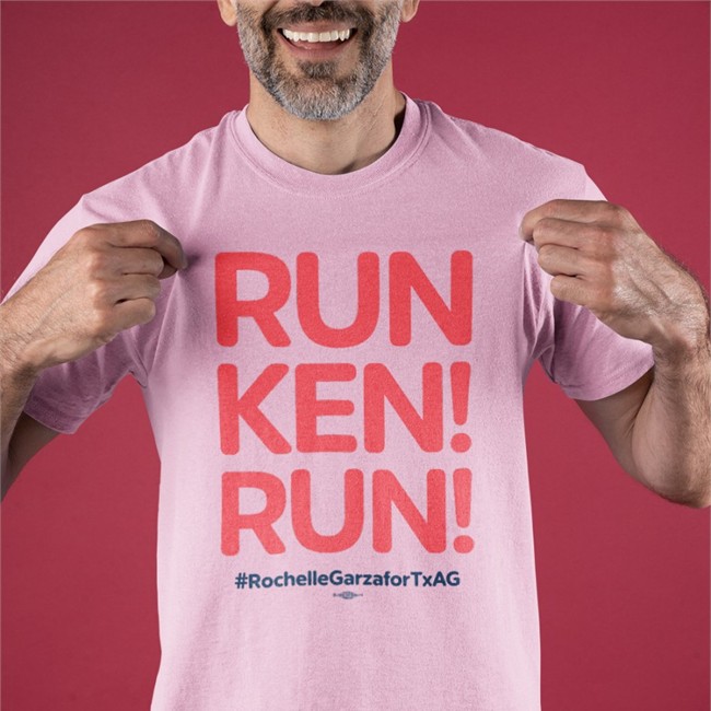 Run Ken Run Tee Rochelle Garza For Texas Attorney General Merch Rochellemgarza