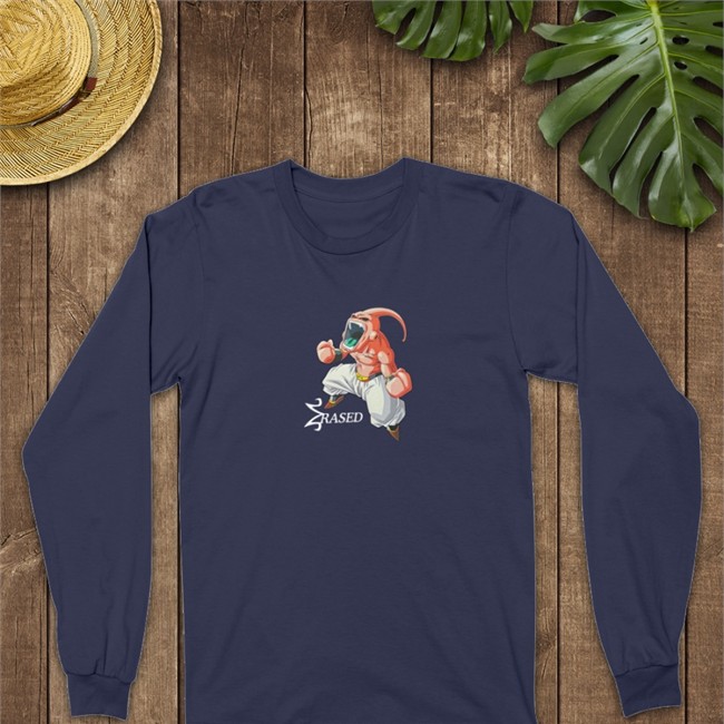 Kid Buu M Erased Hooded Sweatshirt By Erased Dragon Ball