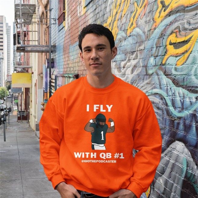Bonfire Shop I Fly With Qb 1 Hoodies By Shannon Algarin The Giovanni Show Podcast