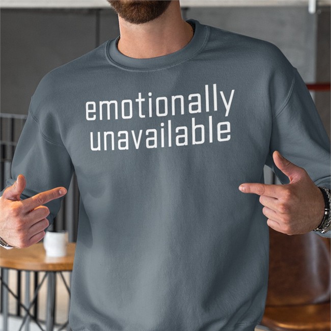 Ethan Peck Emotionally Unavailable Shirt Treknourie Emotionally Unavailable T Shirt Navy