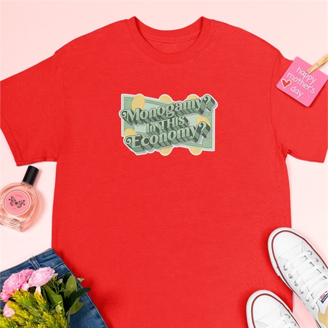 Shirts That Go Hard Monogamy In This Economy Long Sleeve Tee Polyamfam Merch