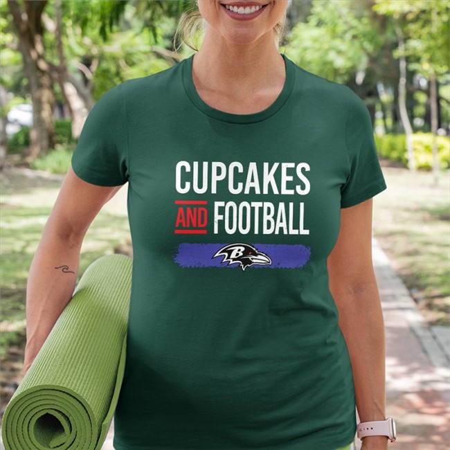 Cupcakes And Football Baltimore Ravens Sweatshirt Duff Goldman