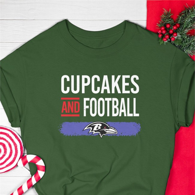 Cupcakes And Football Shirt Cupcakes And Football Baltimore Ravens Sweatshirt