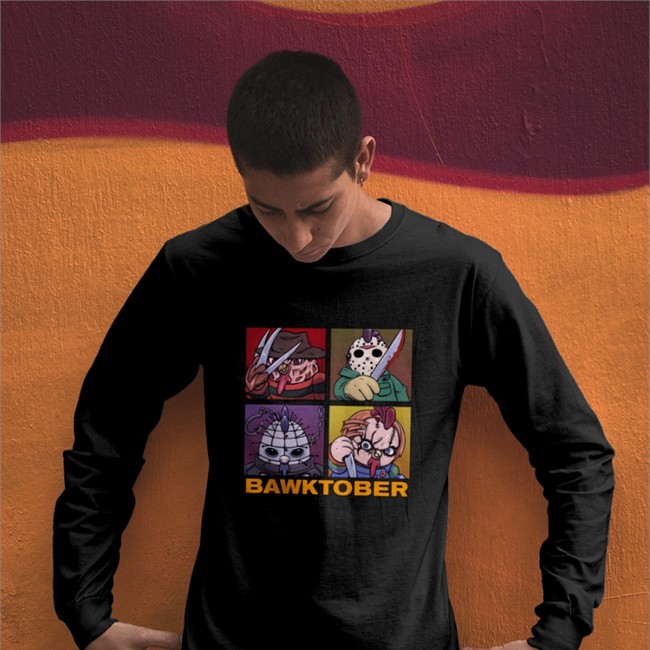 Bawkba Shop Chicken Slashers Bawktober Shirt Bawkbasoup Chicken Slashers Bawktober Tee Shirt