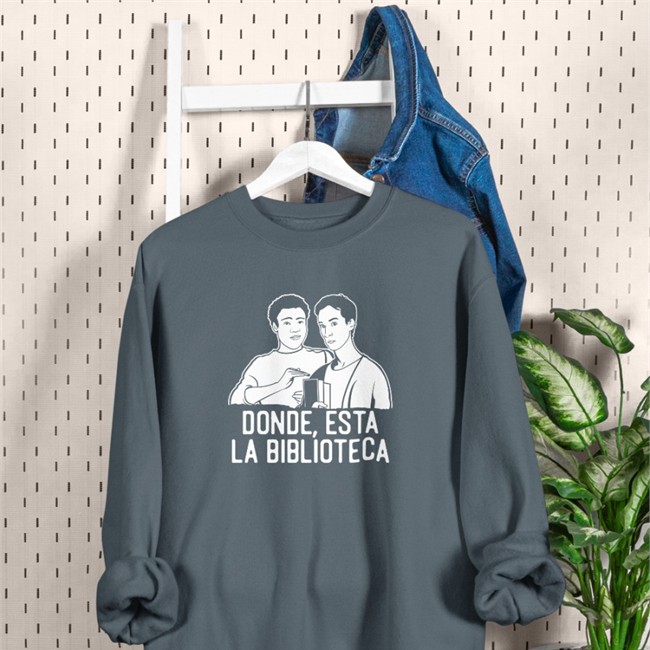 Donde Esta La Biblioteca Shirt Black