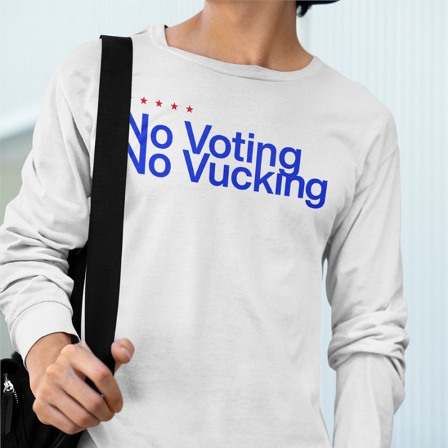 No Voting No Vucking Shirts Blk Trina And Saucy Santana