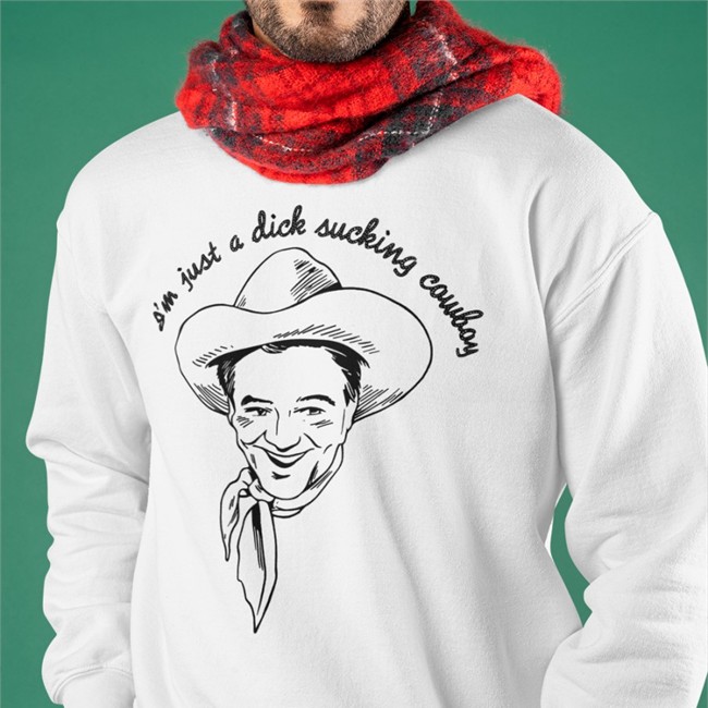 I'm Just A Dick Sucking Cowboy Baseball Sleeve Tee
