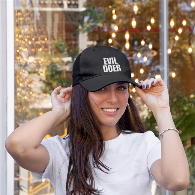 Heart Attack Man Evil Doer Hats Black