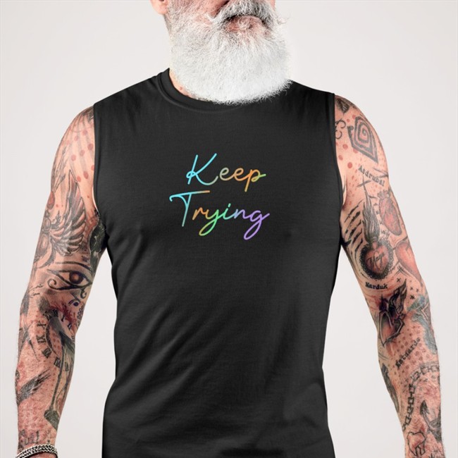 The Try Guy Merch Keep Trying Classic White Shirt 2022 Sarahthesarah Keep Trying Tee Black Sarahthesarah