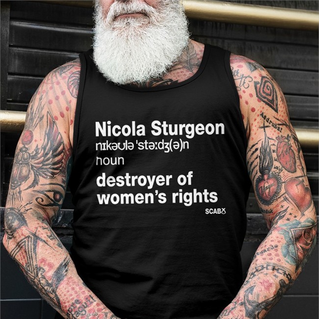 Jk Rowling Nicola Sturgeon Destroyer Of Women’s Rights Tee Shirt Black