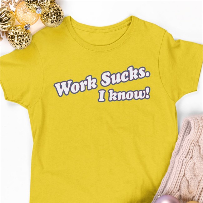 Barstool Sports Spittin' Chiclets Merch Work Sucks I Know Tee Shirt