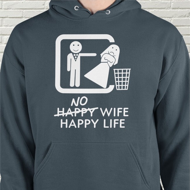 No Happy Wife Happy Life Original Black Shirts Murder X Bryan
