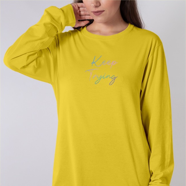 Tryguys Merch Keep Trying Crewneck Sweatshirt