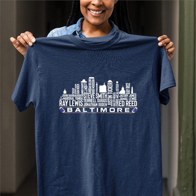 Baltimore Football Team All Time Legends Tee