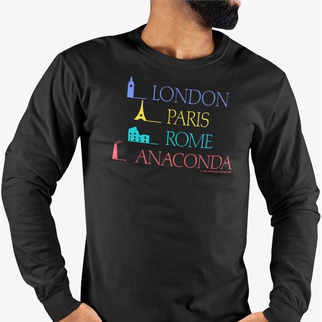 Sierra Gideon London Paris Rome Anaconda Tee 1989 Brindar Design