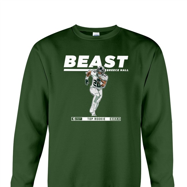 Beast Breece Hall Short Sleeve Unisex Shirt New York Jets Beast Breece Hall T Shirts