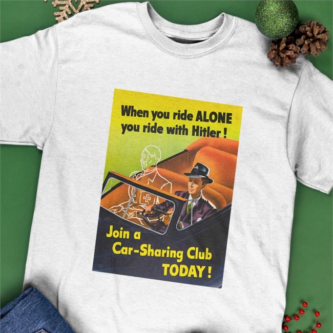 Shirts With Threatening Auras When You Ride Alone You Ride With Hitler Black Tee Shirts Offical